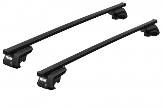 Thule Raised Rail SquareBar Evo Dachtrger f. Nissan X-Trail T32 mit offener Reling, Bj. 2014-2021, 5-Trer SUV