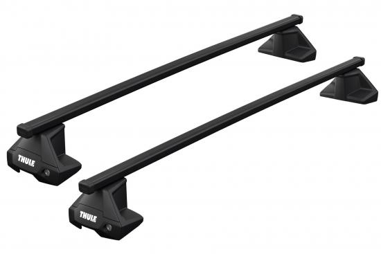 Thule Clamp SquareBar Evo Dachtrger f. Seat Ibiza IV, Bj. 2008-2017, 5-Trer Schrgheck