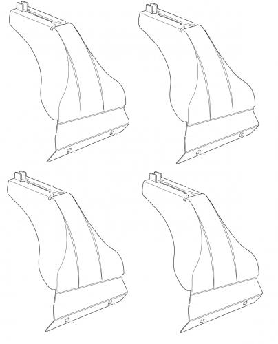 Thule Fußsatz #4605 Thule Fußsatz #4605