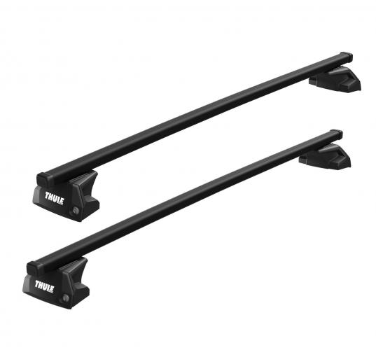 Thule Flush Rail SquareBar Evo Dachtrger f. Ford Tourneo Connect Connect mit integrierter Reling, Bj. 2014-, Hochdachkombi